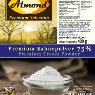 Premium Sahnepulver 75 % 400 g extra feines Pulver für selbstgemachte low carb Schokolade – Bild 3
