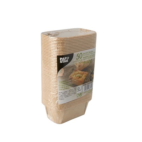 Papier-Backform PURE 167 ml 4x6,5x11cm für Mini-Brote und Brownies 50 Stück – Bild 3