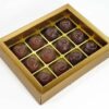Choketo Low Carb & Keto Pralinés Großpackung mit 12 gefüllten, handgemachten Pralinen - Schokolade & Füllungen ohne Zuckerzusatz – xylitfrei