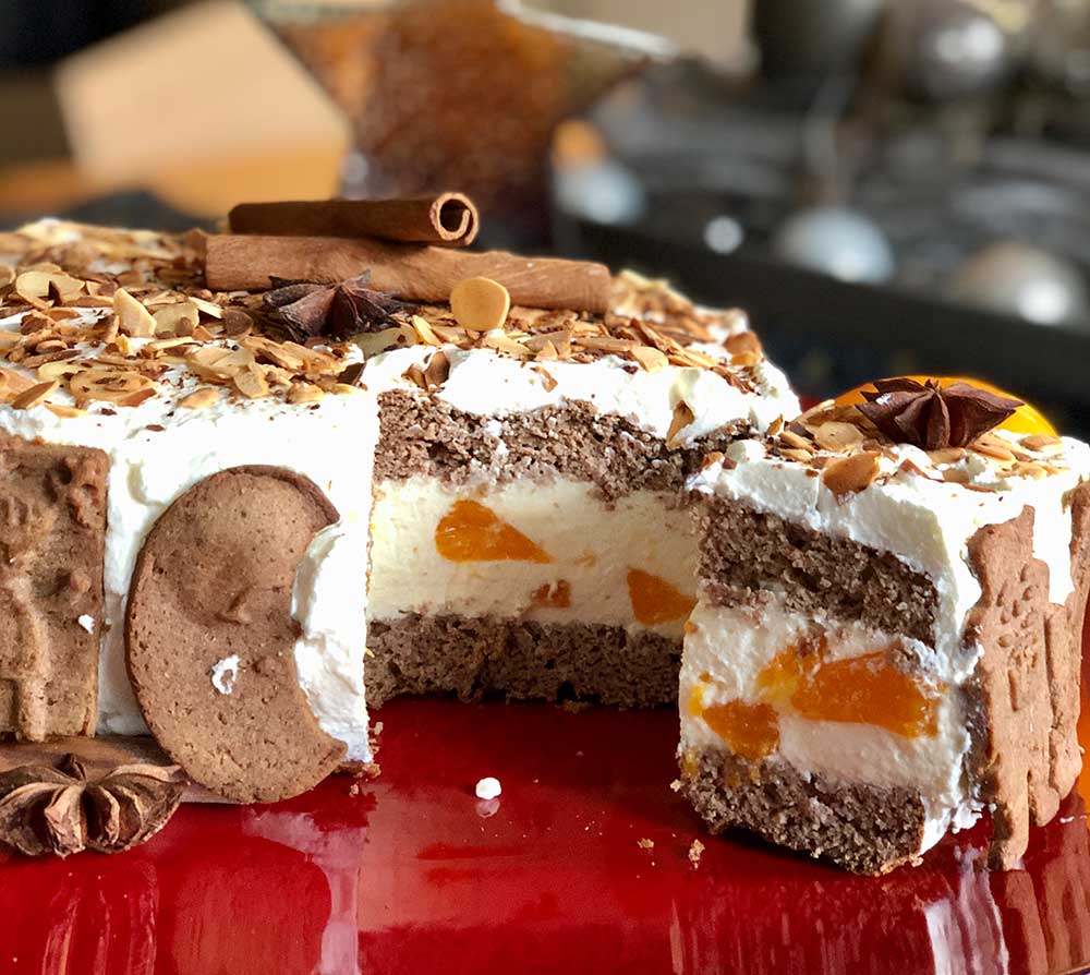 Rezept Spekulatius-Käse-Sahne Torte lowcarb glutenfrei