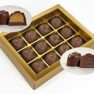 Low-Carb-Keto-Pralinen-zuckerfrei-12er-Vollmilch-Sahne-Schoko-Nougat-ohneZuckerzusatz