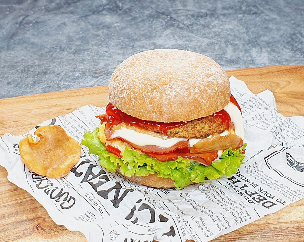 Rezept Pfifferling Burger lowcarb glutenfrei keto