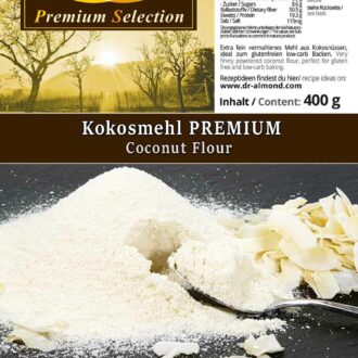 Kokosmehl PREMIUM teilentölt & glutenfrei 400 g – Bild 3