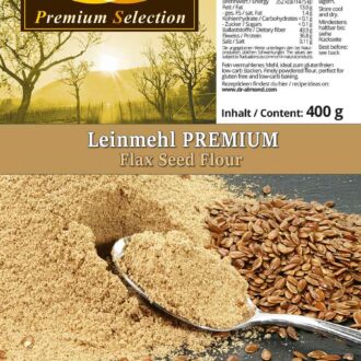 Leinmehl PREMIUM teilentölt & glutenfrei 400 g – Bild 3
