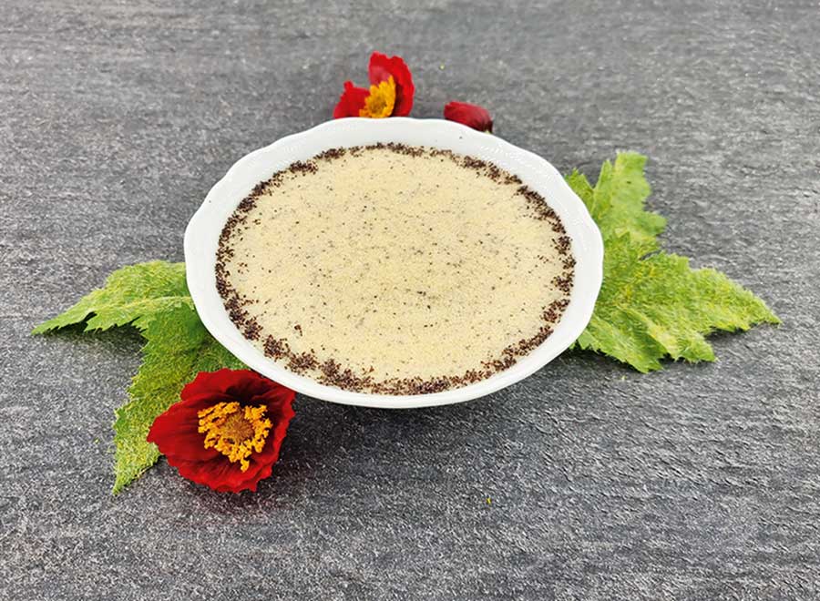 Frühstücksbrei low carb glutenfrei vegan MOHN-VANILLE 400 g